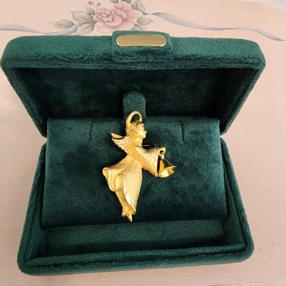 Signed Vintage Brooch Angel, Vintage Jewelry, Christmas, Holidays, Jewellery - Picture 6 of 7